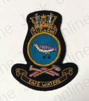 HMAS Curlew Gold Wire Pocket Badge