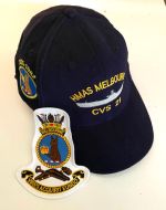 HMAS Melbourne CVS-21 uniform Ball Cap (1955-1982)& Cloth Patch