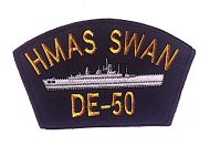 Cloth Patch - HMAS SWAN DE 50
