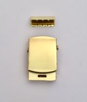 Belt buckle and Tip Gold plated (34mm) 