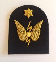 Radio Operator 1 Star Gold Wire Bullion Rate Badge 