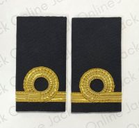 1 Stripe Soft Epaulettes with Curl 