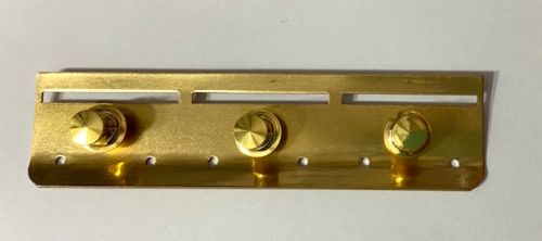 Triple Medal Mounting Bar -Raw With Pins