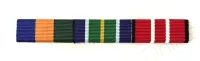 Australian Operational Service Medal Border Protection (AOSMBP) & Australian Operational Service Medal Indo Pacific (AOSMIP) & Australian Defence Medal (ADM) Triple Ribbon Bar