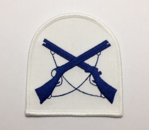 Crossed Rifles  Cuff Rate Badge (White)