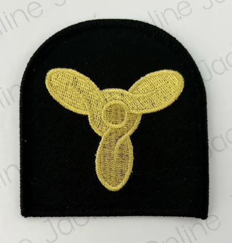 Marine Technician Right Arm Rate MT Iron On  (Black)