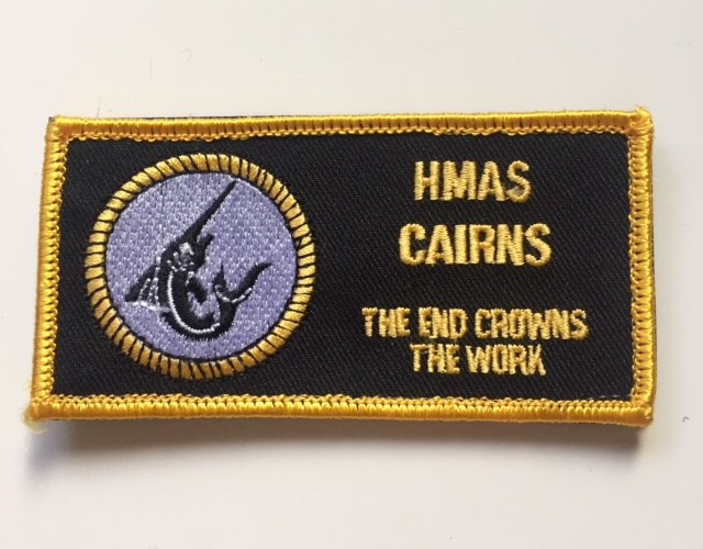 HMAS Cairns DPNU Uniform Patch RAN Uniforms, Navy Accessories Medals & Collectables
